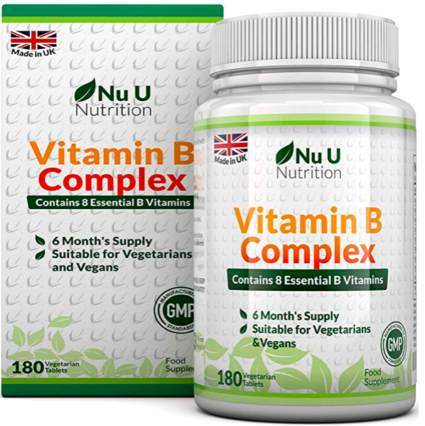Vitamin B Complex 180 tablets 6 Month Supply Vegetarian & Vegan