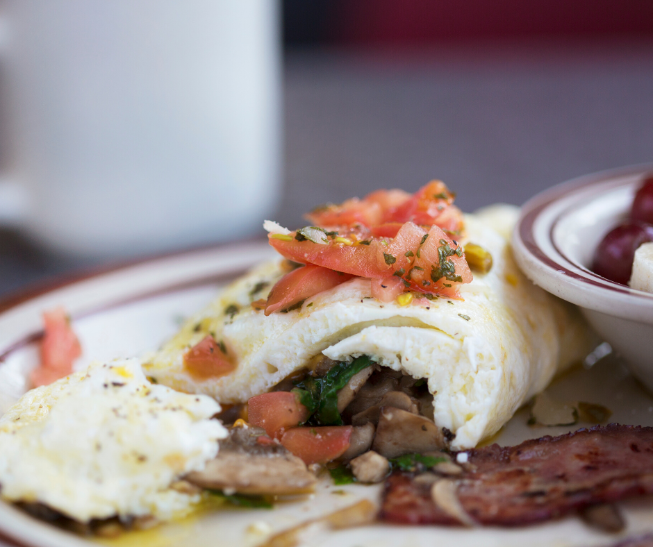Mushroom & Bacon Omlette
