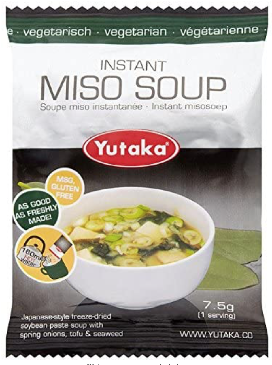Yutaka Instant Miso Soup Vegetarian 7.5 g (Pack of 10)