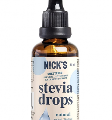 NICKS Natural Stevia Drops, Sugar Free Zero Calorie Liquid Sweetener 50 ml