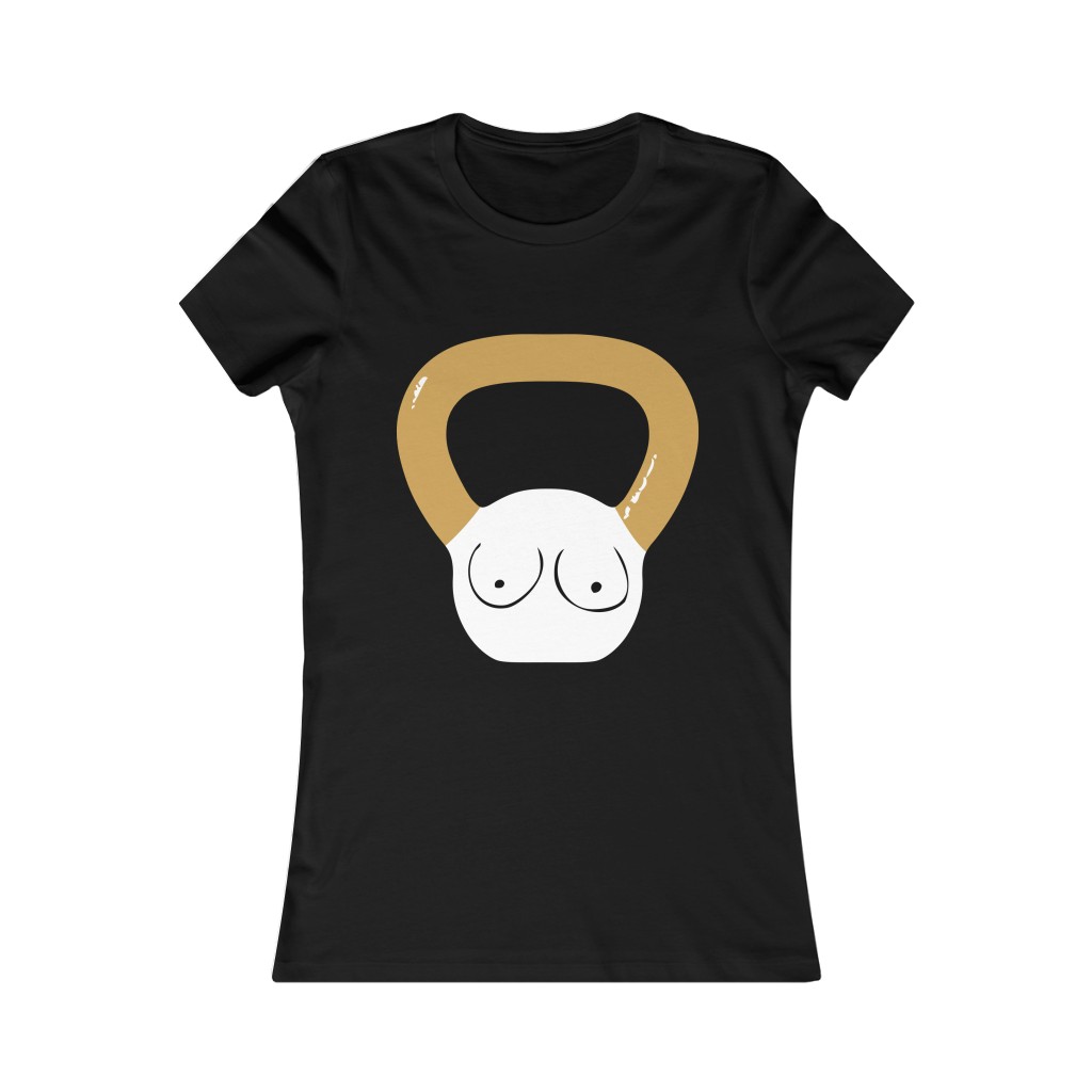 Kettlebell Boobies T-shirt - Image 2