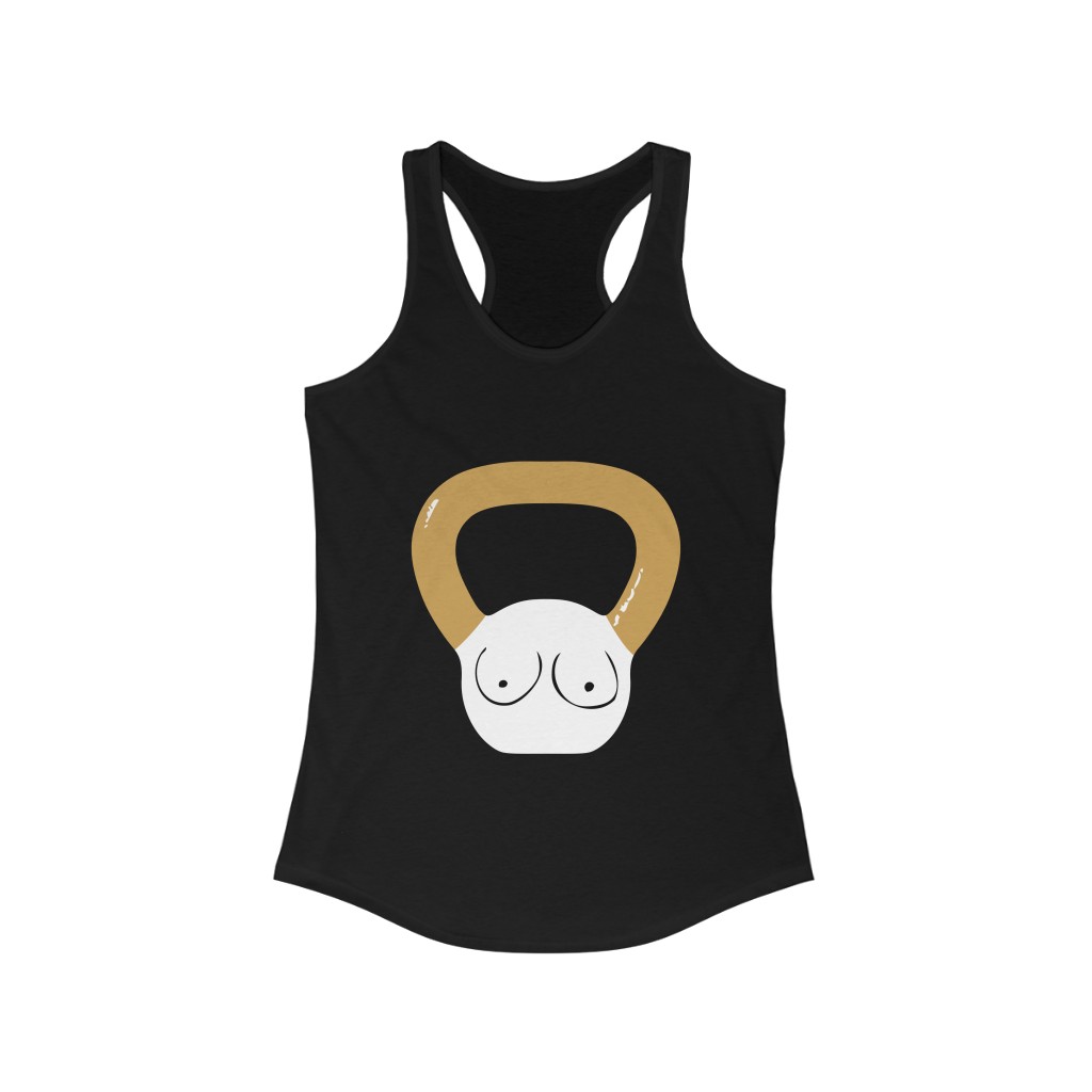 "Kettlebell Boobies" Racerback Tank