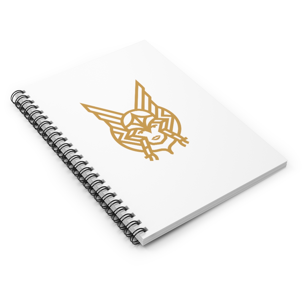 White Warrior Goddess Spiral Notebook - Ruled Line - Image 4