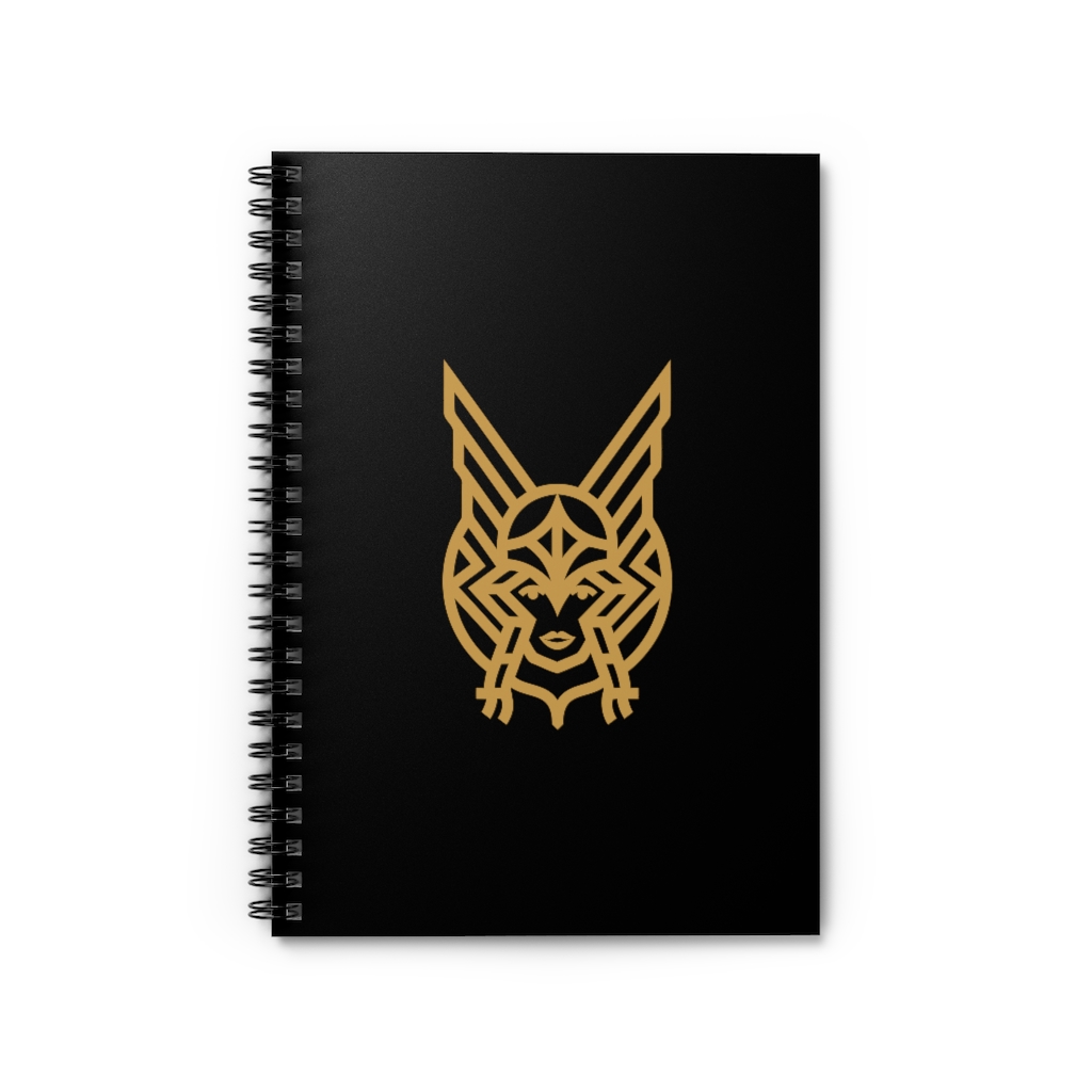 Black Warrior Goddess Spiral Notebook - Ruled Line - Image 2