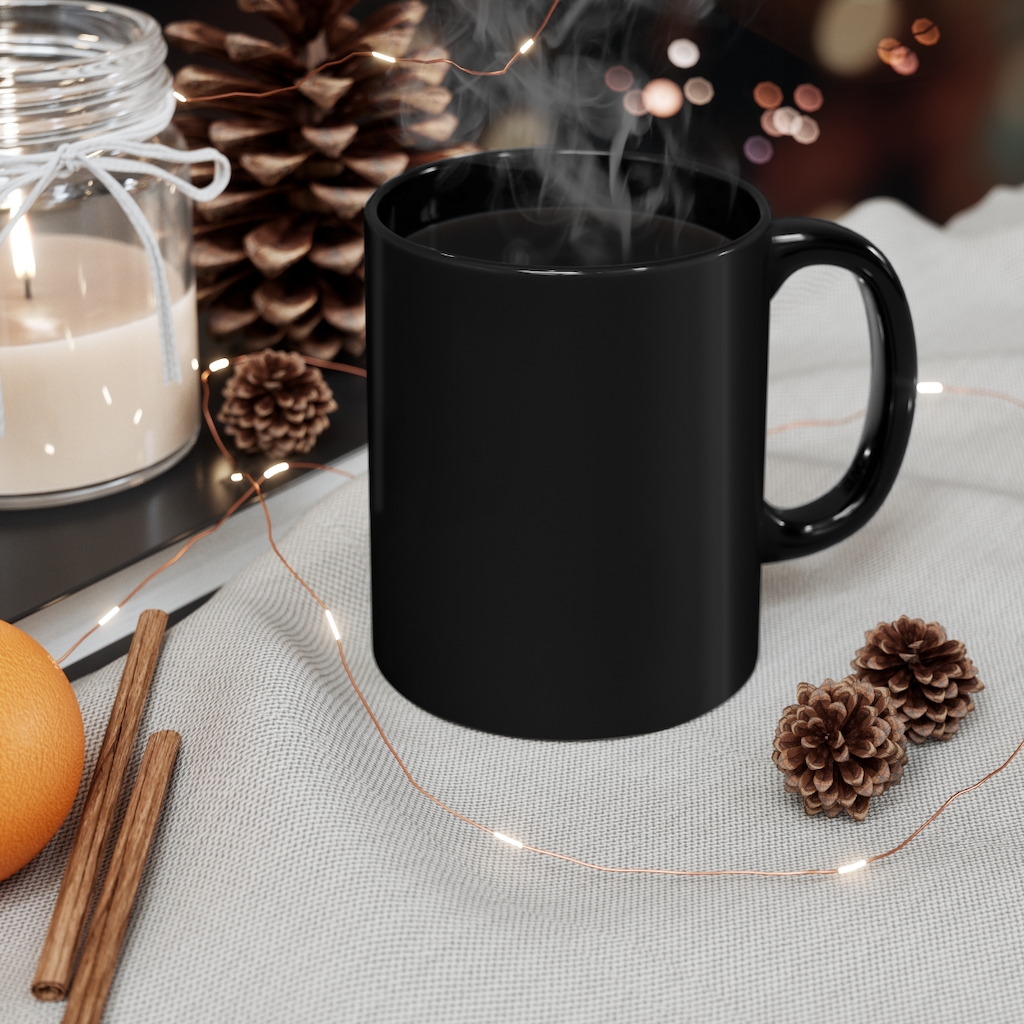 "Kettlebell Boobies" Black mug 11oz - Image 4