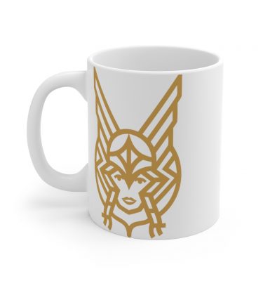 White Warrior Goddess Ceramic Mug (EU Community)