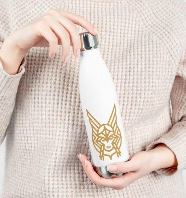 White Warrior Goddess 20oz Insulated Bottle
